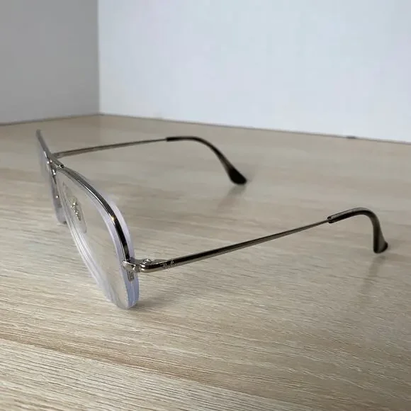 Ray-Ban RB6589 2501 Silver Pilot Eyeglasses Metal Frame 56-15-140 Excellent Cond - Picture 3 of 8